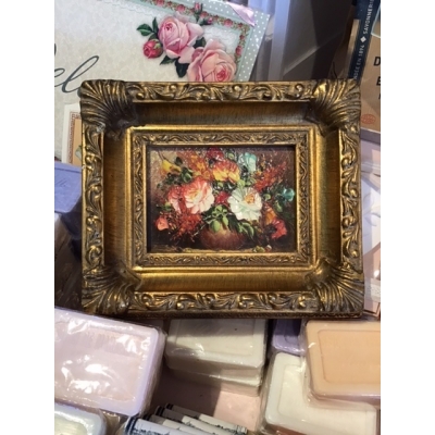 Schilderijtje met bloemen Schilderijtje met bloemen