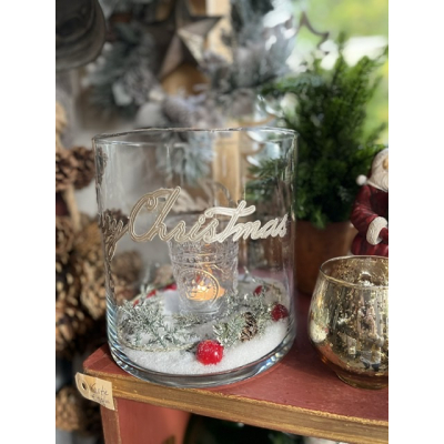 Kerstglas Merry Christmas