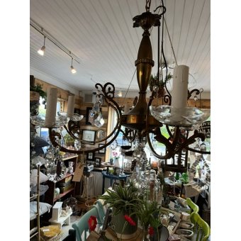 Kroonluchter oud messing