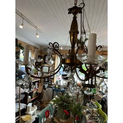 Kroonluchter oud messing