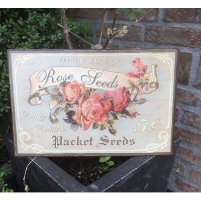 Wandbord Rose seeds