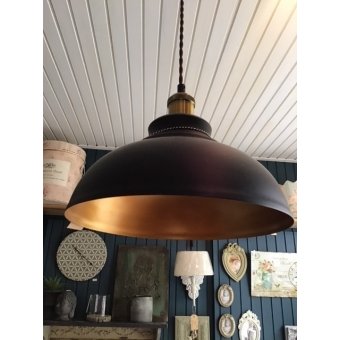 Hanglamp zwart met goud