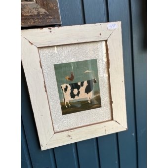 Lijstje met afbeelding koe