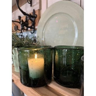 Groene pot voor lichtje