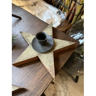 Kerstster met kaarsenhouder